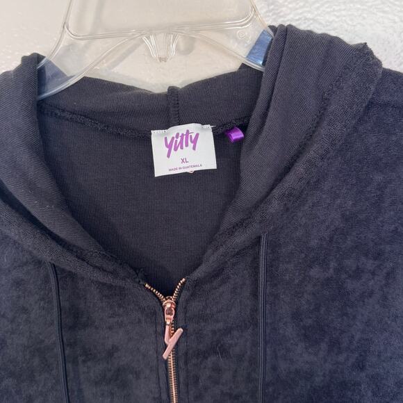 Yitty Fabletics Iconic Black Terrycloth Jumpsuit Size XL - Picture 5 of 6